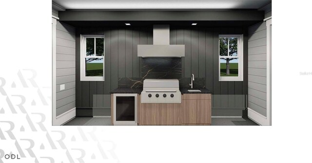 166 Hammock Preserve Loop, Winter Garden, FL 34787 - view of patio / terrace with area for grilling and a sink