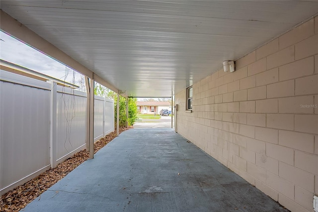 view of patio / terrace with fence