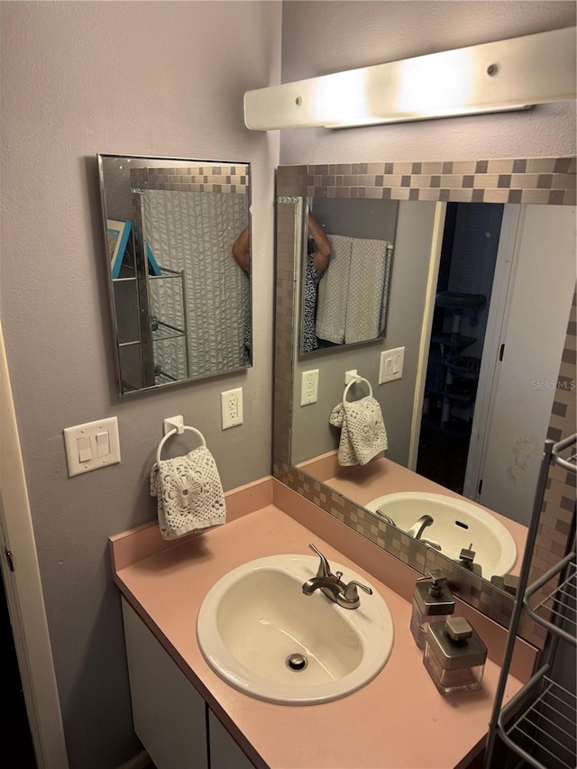 bathroom with vanity