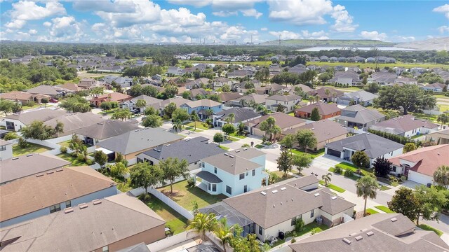 7108 Harvest Glen Ln, Riverview, FL 33578 - aerial perspective of suburban area featuring a large body of water
