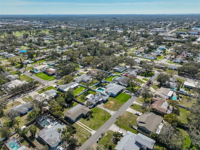 aerial view featuring a residential view