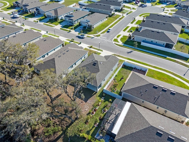 bird's eye view featuring a residential view