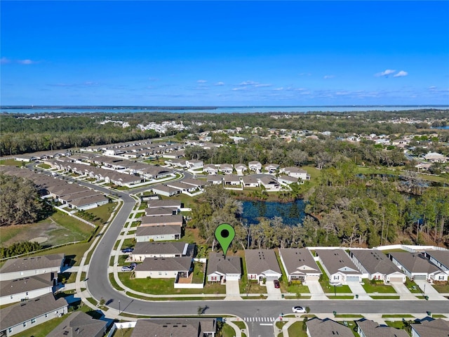 drone / aerial view featuring a residential view