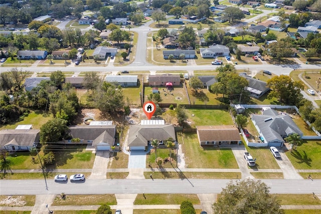 bird's eye view featuring a residential view