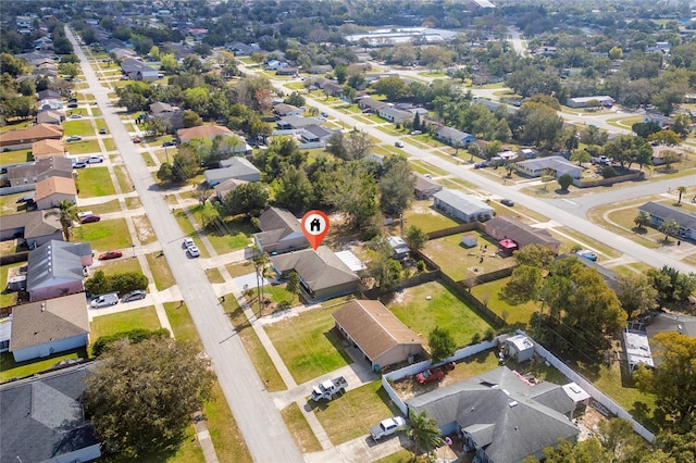 drone / aerial view featuring a residential view