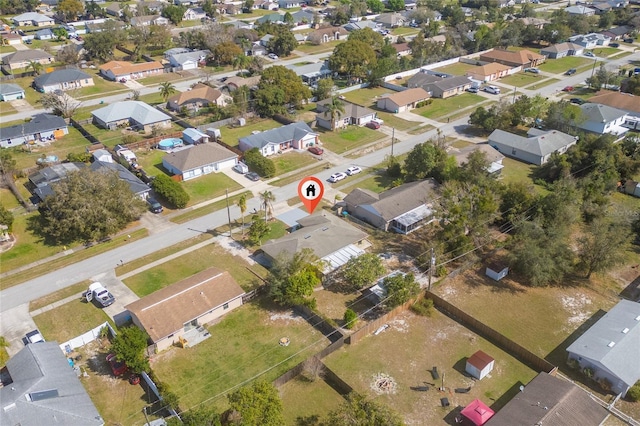 bird's eye view featuring a residential view