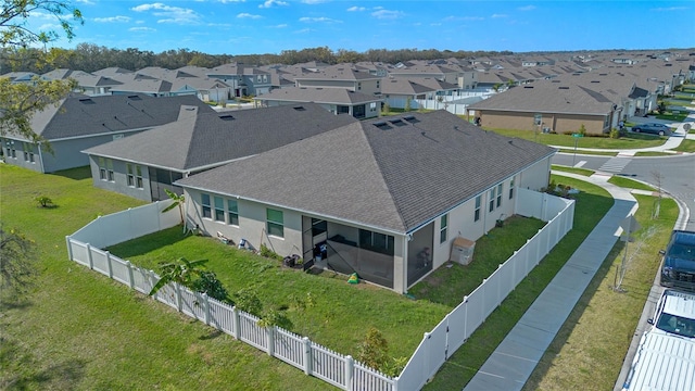 birds eye view of property featuring a residential view