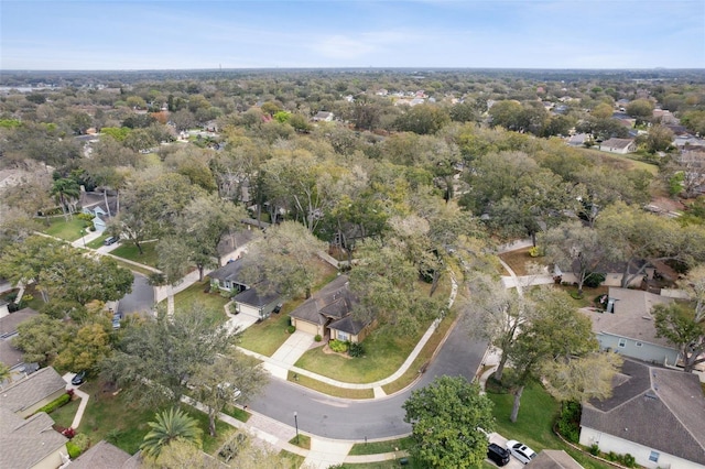 aerial view featuring a residential view