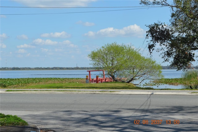 view of water feature