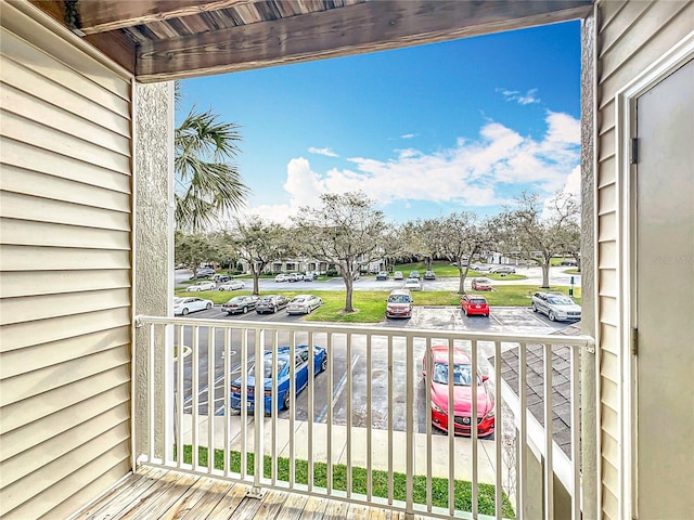 view of balcony