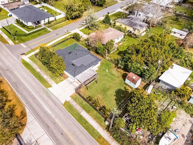 bird's eye view featuring a residential view