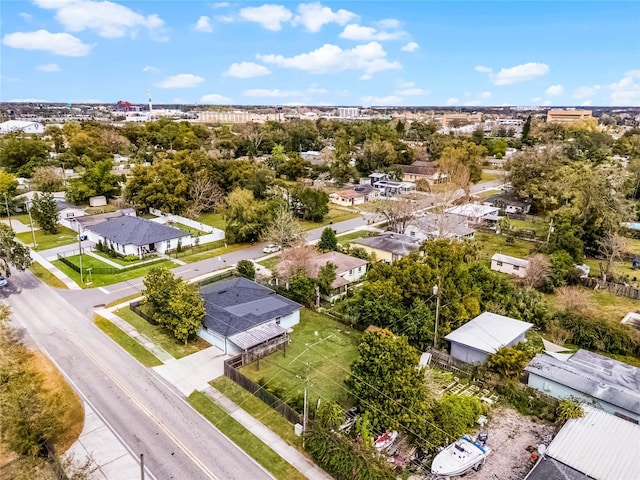 bird's eye view with a residential view