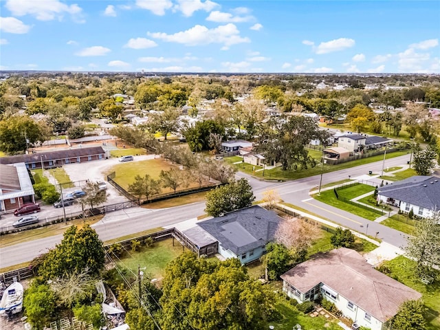 aerial view featuring a residential view