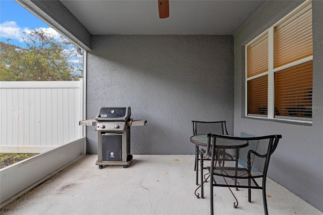 1562 Travertine Ter, Sanford, FL 32771 - view of patio / terrace featuring a balcony and grilling area