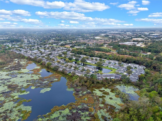 1562 Travertine Ter, Sanford, FL 32771 - birds eye view of property with a water view and a residential view