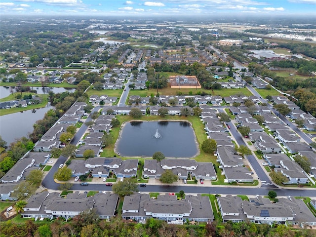 1562 Travertine Ter, Sanford, FL 32771 - drone / aerial view with a water view and a residential view