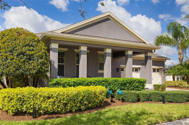 view of front of property featuring stucco siding