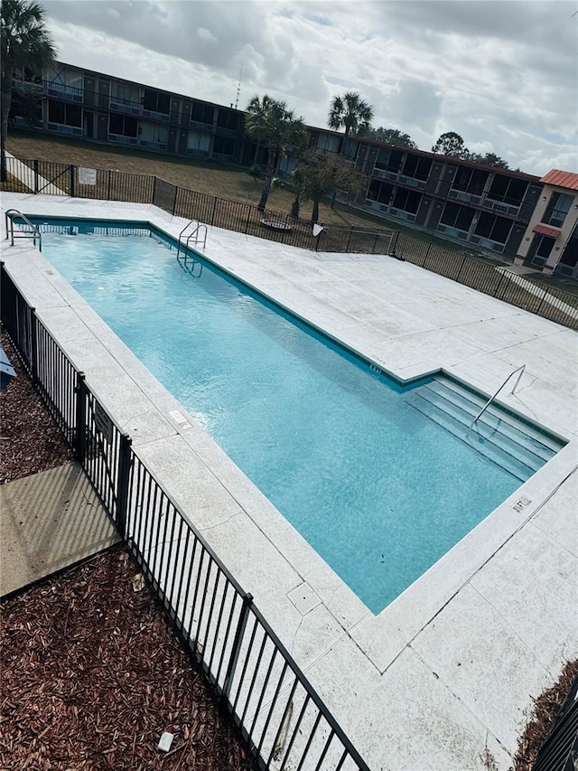 pool with fence