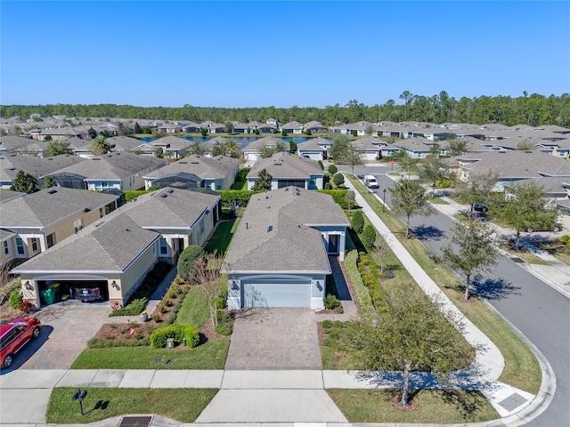 bird's eye view featuring a residential view