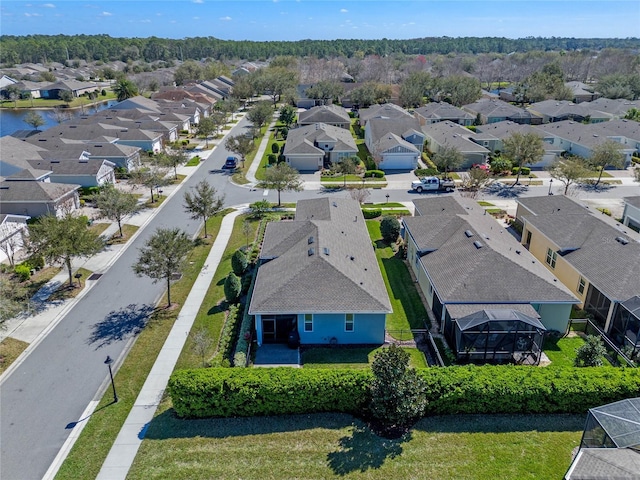 bird's eye view featuring a residential view