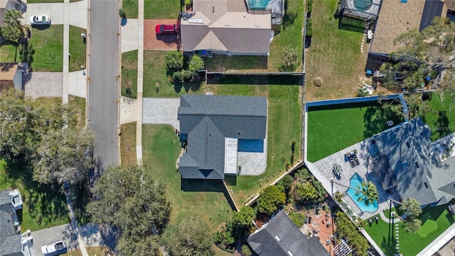 drone / aerial view featuring a residential view