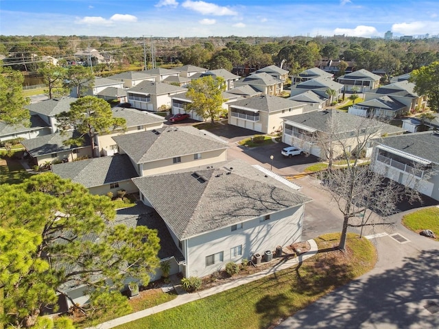 bird's eye view featuring a residential view