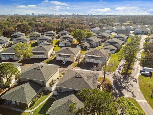 bird's eye view with a residential view