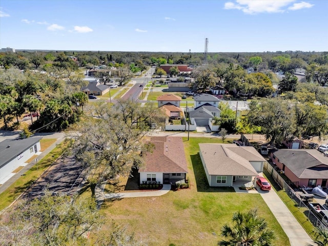 drone / aerial view with a residential view