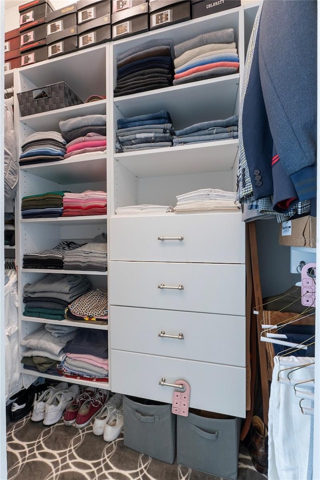 view of closet