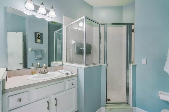 3320 Ashmount Dr, Orlando, FL 32828 - full bath featuring a stall shower and vanity