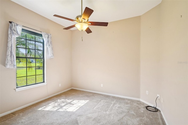 12018 SE 175th Loop, Summerfield, FL 34491 - spare room with carpet floors, baseboards, and a ceiling fan