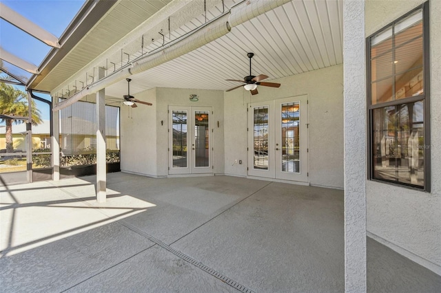 12018 SE 175th Loop, Summerfield, FL 34491 - view of patio featuring french doors and ceiling fan