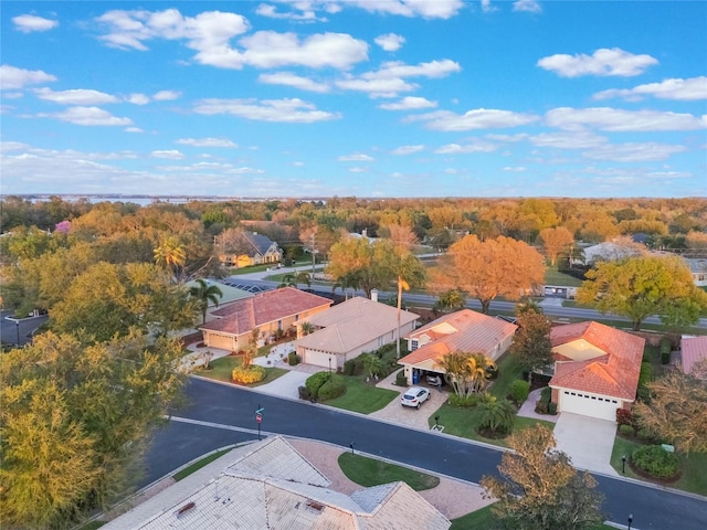 aerial view featuring a residential view