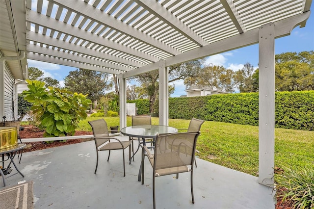 view of patio / terrace with outdoor dining area