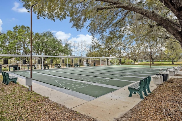 surrounding community featuring shuffleboard