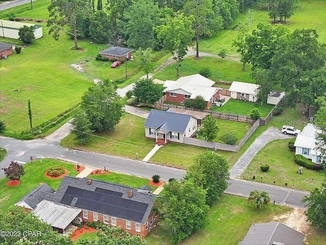 aerial view featuring a residential view