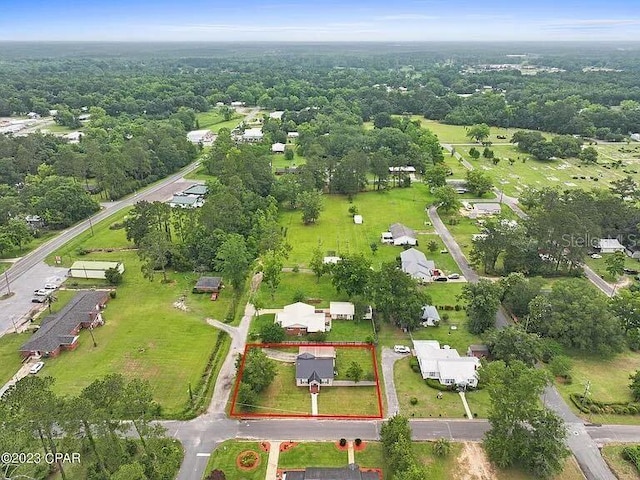 drone / aerial view with a residential view