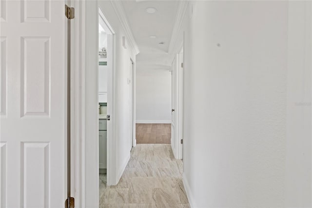 corridor with baseboards