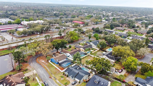 aerial view featuring a residential view