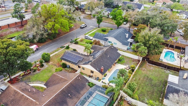 drone / aerial view featuring a residential view