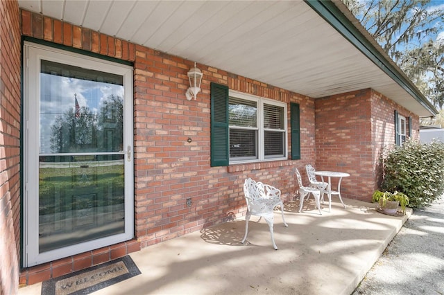 view of patio with covered porch