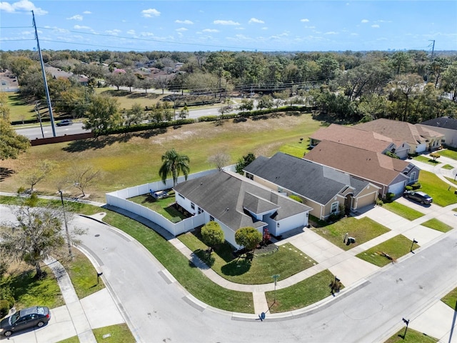 birds eye view of property featuring a residential view