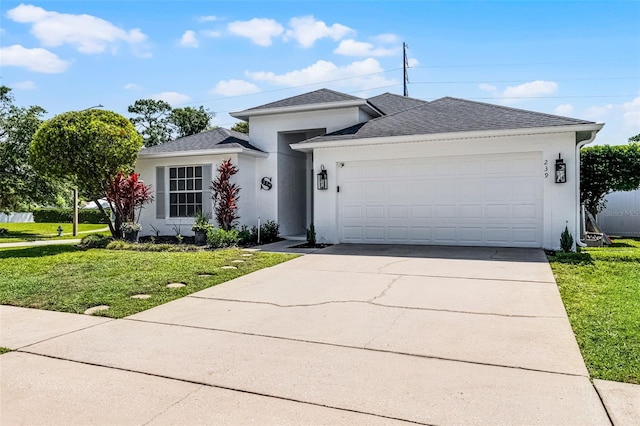 239 Bronze Leaf Ct, Apopka, FL 32703 - single story home featuring a front lawn, a garage, driveway, and stucco siding