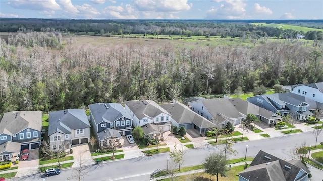 aerial view featuring a residential view