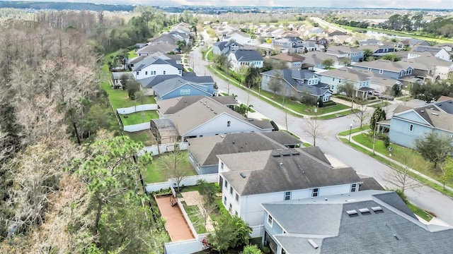 aerial view featuring a residential view