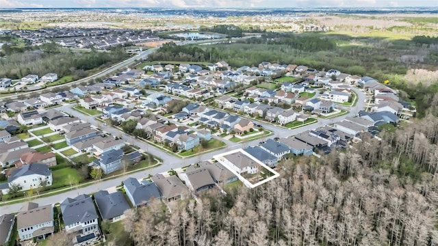 aerial view featuring a residential view