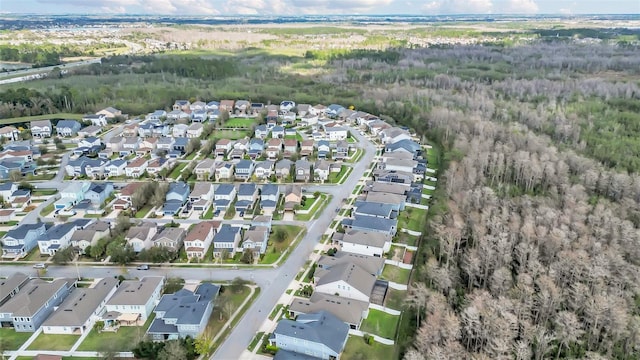 aerial view featuring a residential view