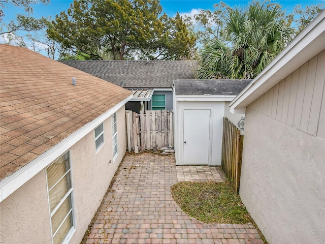 view of patio / terrace with fence