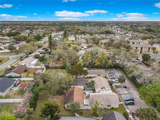 bird's eye view featuring a residential view