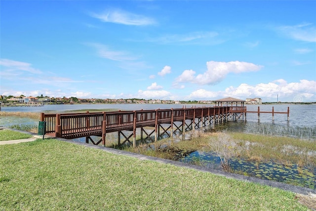 8814 Southern Breeze Dr, Orlando, FL 32836 - dock area featuring a water view and a yard